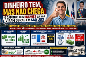 DINHEIRO TEM, MAS NÃO CHEGA: O CAMINHO DOS BILHÕES QUE NÃO VIRAM OBRAS EM SÃO LUÍS